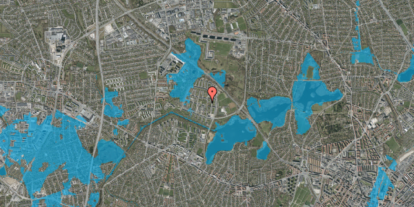 Oversvømmelsesrisiko fra vandløb på Tårnhusstræde 19, 2. tv, 2700 Brønshøj