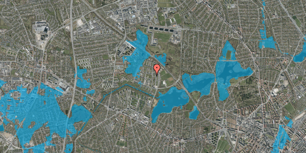 Oversvømmelsesrisiko fra vandløb på Tårnhusstræde 20, st. tv, 2700 Brønshøj
