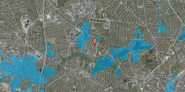 Oversvømmelsesrisiko fra vandløb på Tårnhusstræde 27, st. tv, 2700 Brønshøj