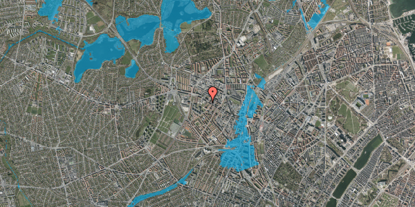 Oversvømmelsesrisiko fra vandløb på Uglevej 5, 3. tv, 2400 København NV