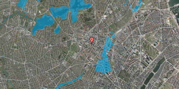 Oversvømmelsesrisiko fra vandløb på Uglevej 9, 4. tv, 2400 København NV