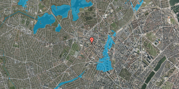 Oversvømmelsesrisiko fra vandløb på Uglevej 23, 4. th, 2400 København NV