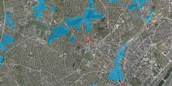 Oversvømmelsesrisiko fra vandløb på Utterslevvej 17B, 1. tv, 2400 København NV