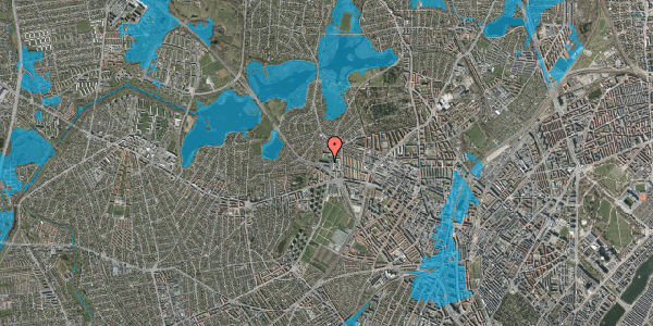 Oversvømmelsesrisiko fra vandløb på Utterslevvej 17C, 3. th, 2400 København NV