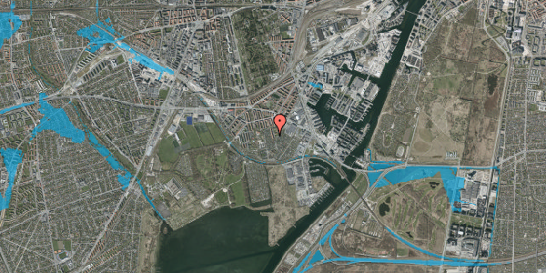 Oversvømmelsesrisiko fra vandløb på Wagnersvej 9B, 1. th, 2450 København SV
