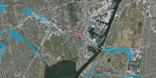 Oversvømmelsesrisiko fra vandløb på Wagnersvej 11A, 3. th, 2450 København SV