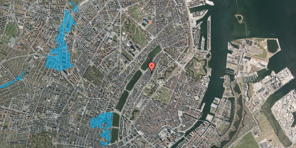 Oversvømmelsesrisiko fra vandløb på Webersgade 13, 1. tv, 2100 København Ø