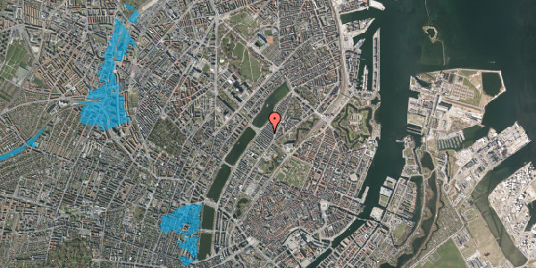 Oversvømmelsesrisiko fra vandløb på Webersgade 30, 2100 København Ø