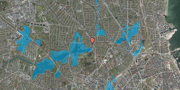 Oversvømmelsesrisiko fra vandløb på Ved Vigen 8, 2400 København NV