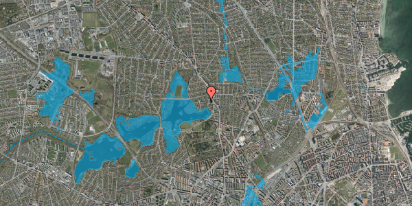 Oversvømmelsesrisiko fra vandløb på Ved Vigen 10, 2400 København NV