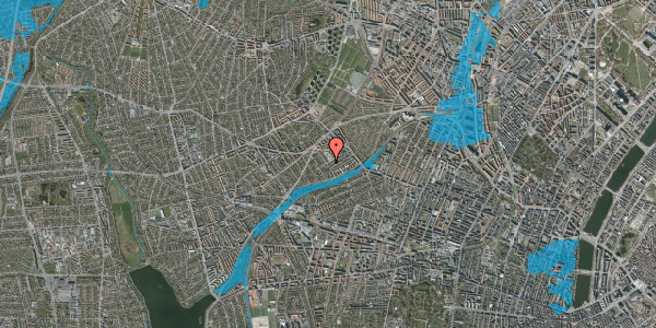 Oversvømmelsesrisiko fra vandløb på Vendsysselvej 39, 1. 4, 2720 Vanløse