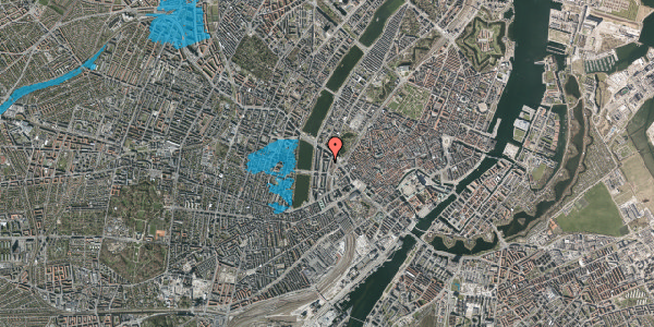 Oversvømmelsesrisiko fra vandløb på Vester Farimagsgade 35A, 6. tv, 1606 København V