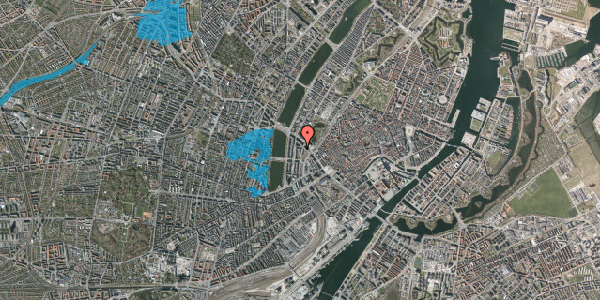 Oversvømmelsesrisiko fra vandløb på Vester Farimagsgade 35B, 6. tv, 1606 København V