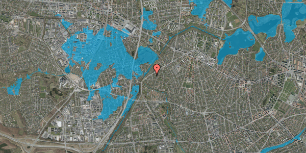 Oversvømmelsesrisiko fra vandløb på Vesterløkken 5A, 2700 Brønshøj