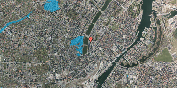 Oversvømmelsesrisiko fra vandløb på Vester Søgade 46, 2. th, 1601 København V