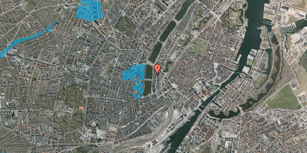 Oversvømmelsesrisiko fra vandløb på Vester Søgade 50, 1. tv, 1601 København V