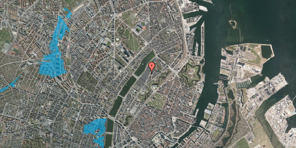 Oversvømmelsesrisiko fra vandløb på Wilhelm Marstrands Gade 2C, 2100 København Ø