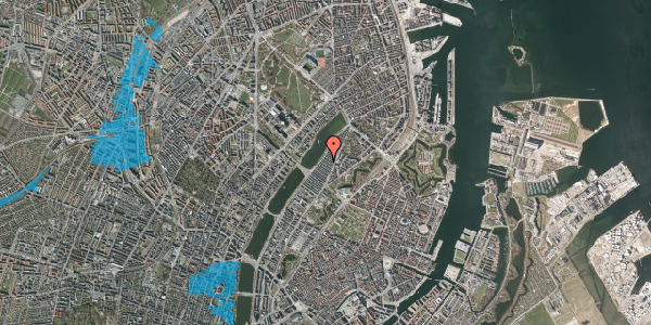 Oversvømmelsesrisiko fra vandløb på Wilhelm Marstrands Gade 29, 2100 København Ø