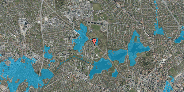 Oversvømmelsesrisiko fra vandløb på Vingegavl 1, 1. th, 2700 Brønshøj