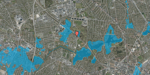 Oversvømmelsesrisiko fra vandløb på Vingegavl 3, st. tv, 2700 Brønshøj