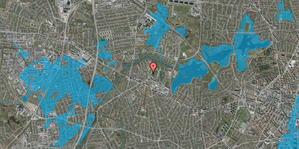 Oversvømmelsesrisiko fra vandløb på Voldparken 3, st. tv, 2700 Brønshøj