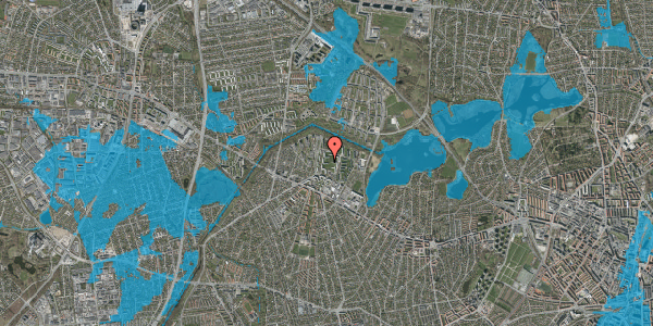 Oversvømmelsesrisiko fra vandløb på Voldparken 20, st. tv, 2700 Brønshøj
