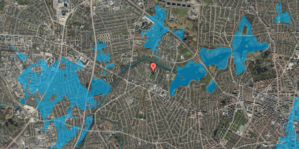 Oversvømmelsesrisiko fra vandløb på Voldparken 28, 1. tv, 2700 Brønshøj