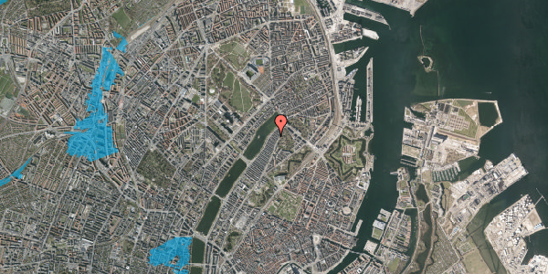 Oversvømmelsesrisiko fra vandløb på Zinnsgade 7, 1. tv, 2100 København Ø
