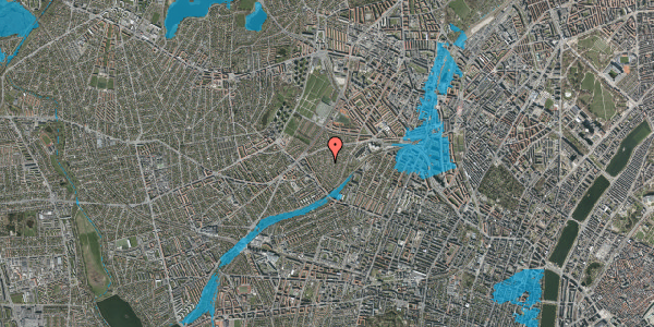 Oversvømmelsesrisiko fra vandløb på Æblevej 23, 2400 København NV