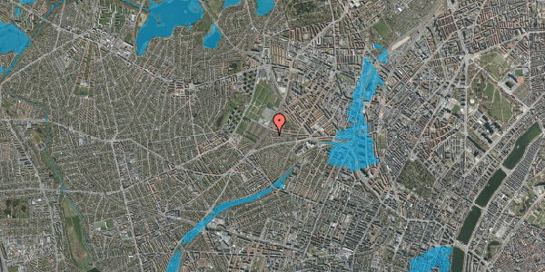 Oversvømmelsesrisiko fra vandløb på Æblevej 56, 2400 København NV