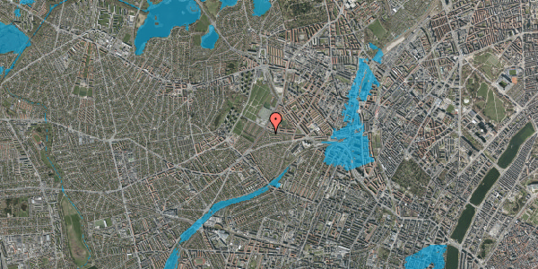 Oversvømmelsesrisiko fra vandløb på Æblevej 58, 2400 København NV