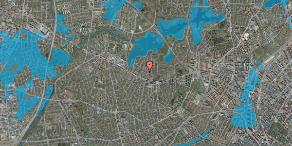 Oversvømmelsesrisiko fra vandløb på Ærtevej 32, 3. tv, 2700 Brønshøj