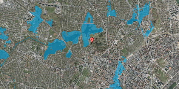 Oversvømmelsesrisiko fra vandløb på Ørevadsvej 15, 2400 København NV