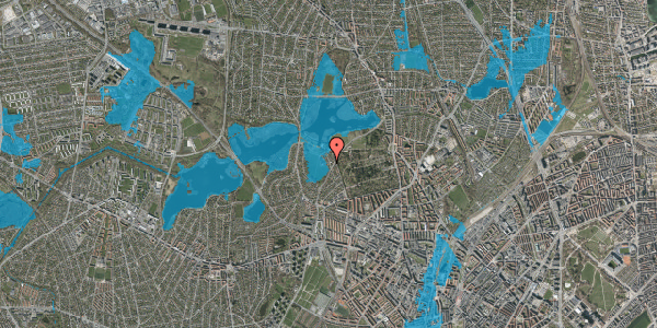 Oversvømmelsesrisiko fra vandløb på Ørevadsvej 19, 1. , 2400 København NV