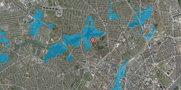 Oversvømmelsesrisiko fra vandløb på Ørevadsvej 22, 2400 København NV