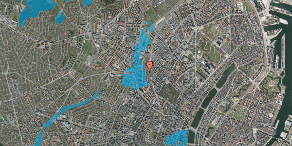 Oversvømmelsesrisiko fra vandløb på Ørholmgade 6, st. tv, 2200 København N
