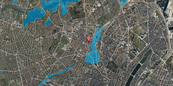 Oversvømmelsesrisiko fra vandløb på Ørnevej 36, 1. tv, 2400 København NV