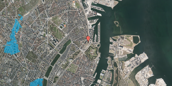 Oversvømmelsesrisiko fra vandløb på Østbanegade 19, kl. tv, 2100 København Ø