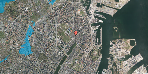 Oversvømmelsesrisiko fra vandløb på Østerbrogade 35, 5. tv, 2100 København Ø