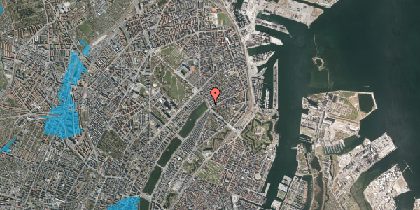 Oversvømmelsesrisiko fra vandløb på Østerbrogade 46, 3. , 2100 København Ø