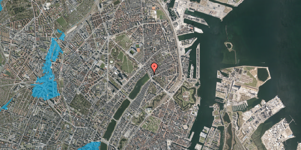 Oversvømmelsesrisiko fra vandløb på Østerbrogade 50, 4. tv, 2100 København Ø