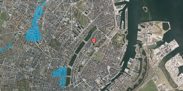 Oversvømmelsesrisiko fra vandløb på Øster Farimagsgade 6, 2. tv, 2100 København Ø