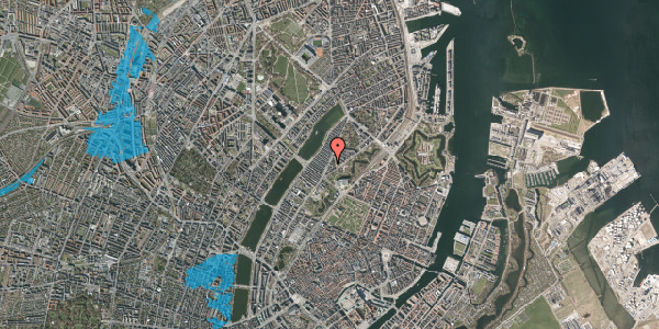 Oversvømmelsesrisiko fra vandløb på Øster Farimagsgade 20, st. tv, 2100 København Ø