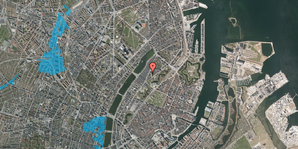 Oversvømmelsesrisiko fra vandløb på Øster Farimagsgade 26A, 2. th, 2100 København Ø