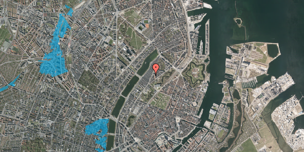 Oversvømmelsesrisiko fra vandløb på Øster Farimagsgade 26, 1. th, 2100 København Ø