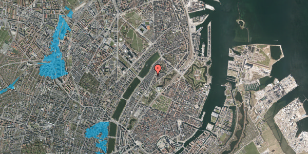 Oversvømmelsesrisiko fra vandløb på Øster Farimagsgade 30, st. 4, 2100 København Ø
