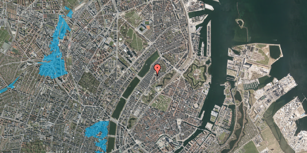Oversvømmelsesrisiko fra vandløb på Øster Farimagsgade 30, 3. tv, 2100 København Ø