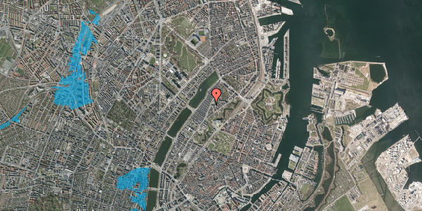 Oversvømmelsesrisiko fra vandløb på Øster Farimagsgade 32, 2. th, 2100 København Ø
