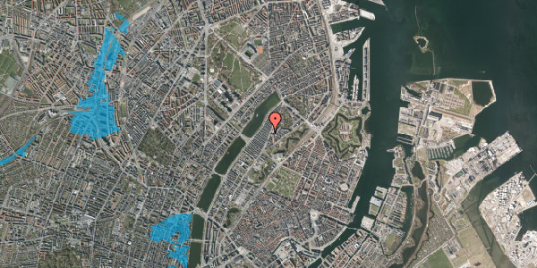 Oversvømmelsesrisiko fra vandløb på Øster Farimagsgade 45A, st. th, 2100 København Ø