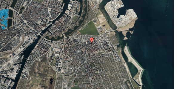 Oversvømmelsesrisiko fra vandløb på Østrigsgade 10, 2. th, 2300 København S